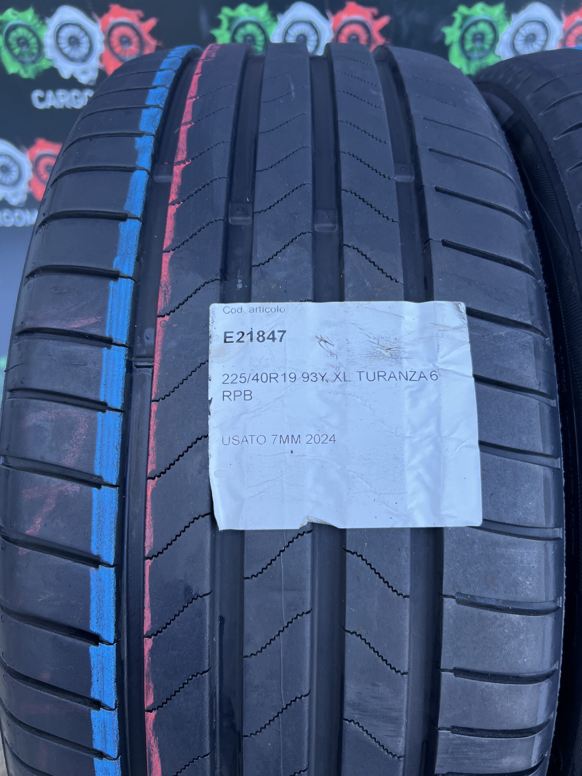 PNEUMATICI 225 40 R 19 93Y XL BRIDGESTONE TURANZA 6 ENLITEN DOT 2024 - immagine 2